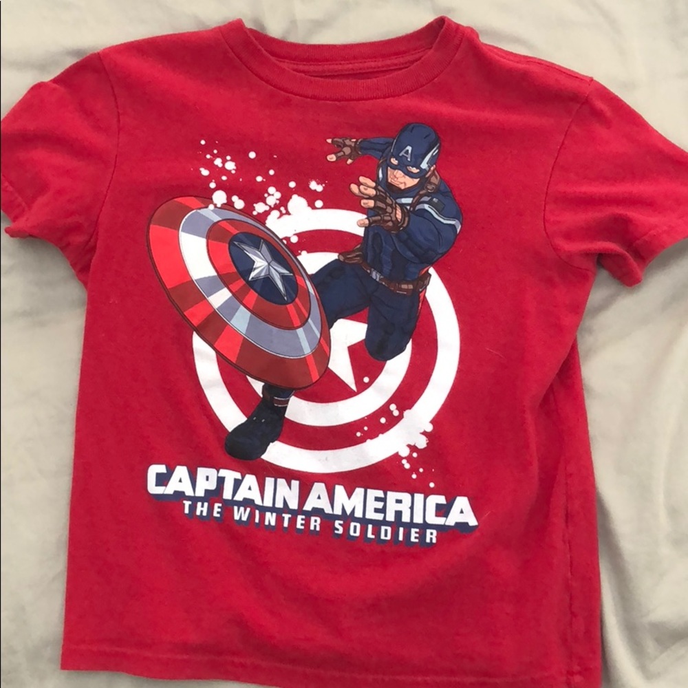 Boys Captain America Tee